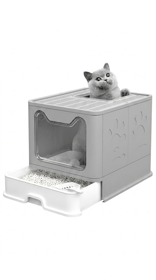 Arenero Cerrado para Gatos Cúpula XL